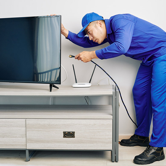 Professional TV Set Installation by Eidah Saleh Electronics